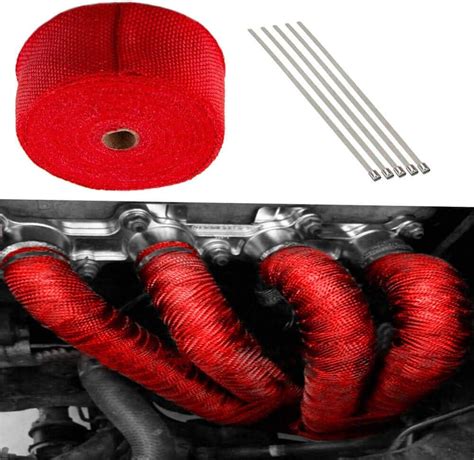 red exhaust heat wrap|best exhaust wrap for trucks.